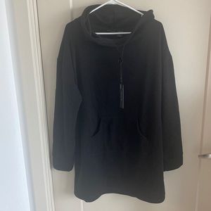 Black cowl neck sweatshirt